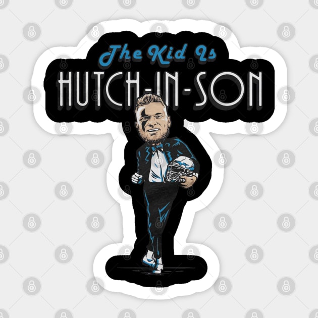 Aidan Hutchinson The Kid Is Hutch-In-Son Sticker by Chunta_Design